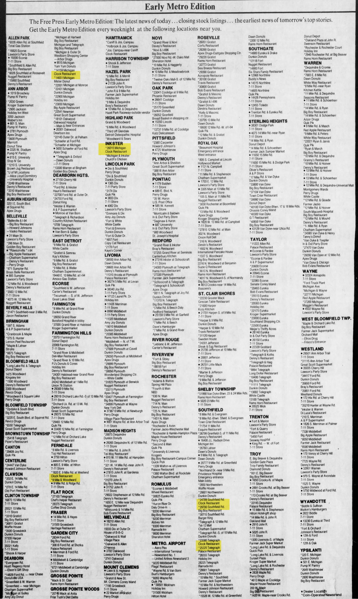 Clock Restaurant - Jun 29 1983 Article (newer photo)